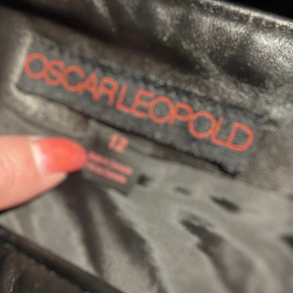 Oscar Leopold Vintage Black Leather Pants 12 - Picture 2 of 9